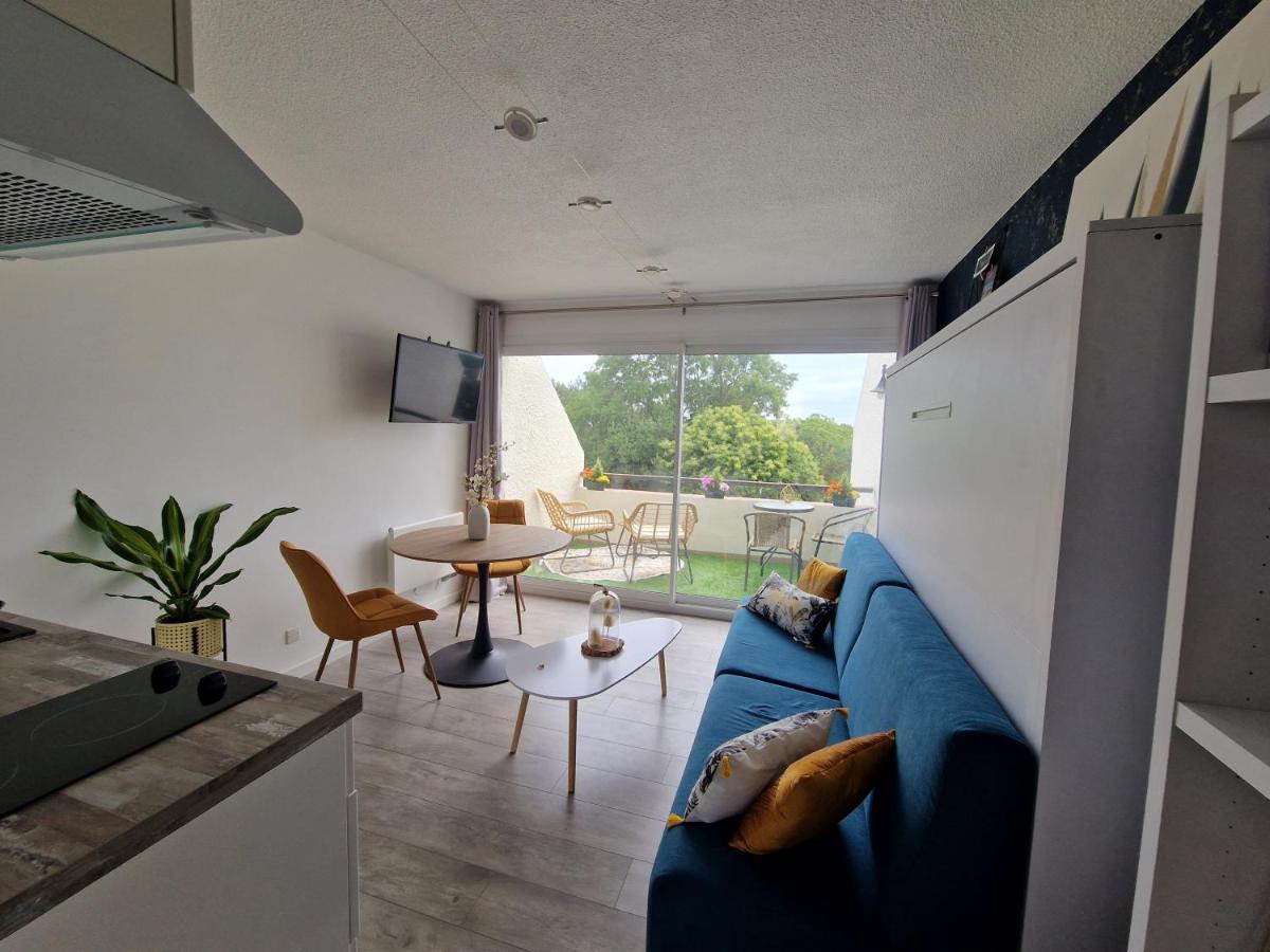 Guidel-Plages Studio Lumineux Balcon Vue Mer & Piscine 외부 사진