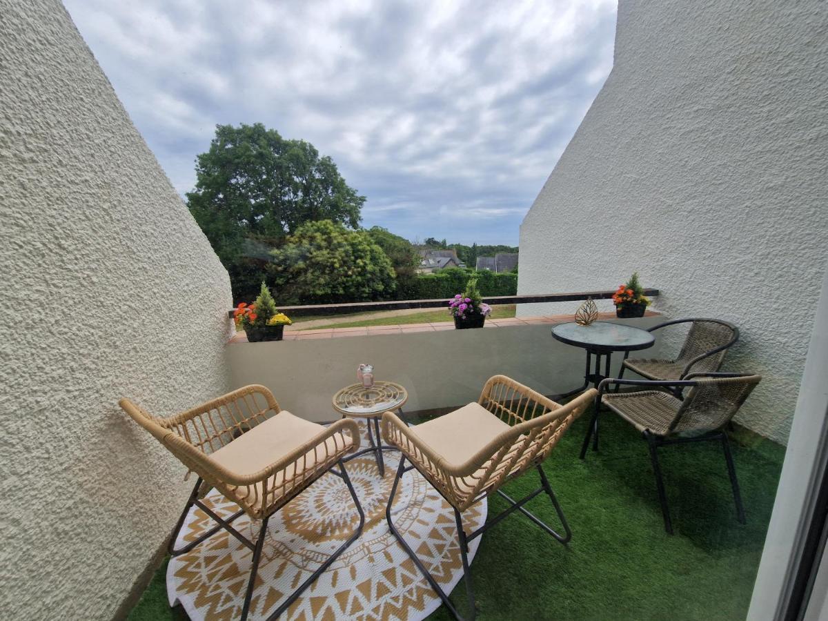 Guidel-Plages Studio Lumineux Balcon Vue Mer & Piscine 외부 사진