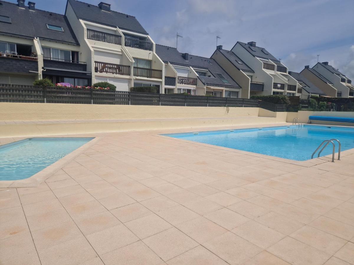 Guidel-Plages Studio Lumineux Balcon Vue Mer & Piscine 외부 사진