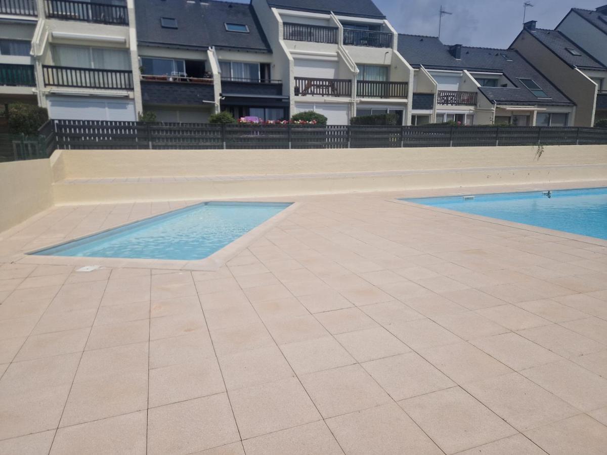 Guidel-Plages Studio Lumineux Balcon Vue Mer & Piscine 외부 사진